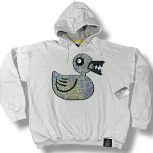 Oh My Disney Nightmare Before Christmas Reversible Sequin Undead Duck Hoodie L